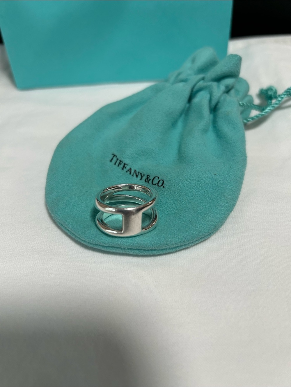 Vintage Tiffany & Co. Sterling Silver 925 zig zag ring size 6.5 - Picture 4 of 9